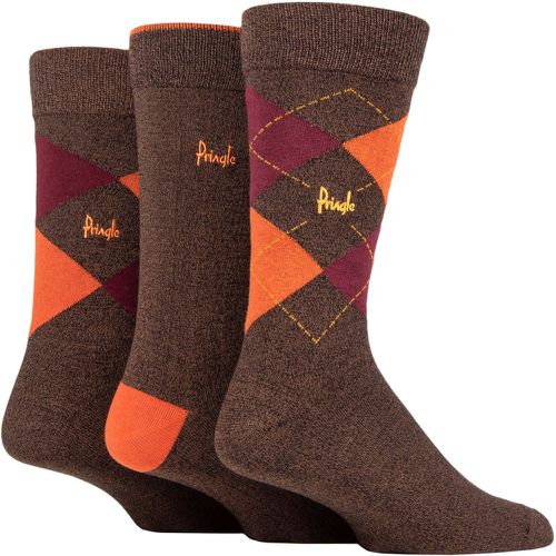 Charcoal, Pringle Mens Wool Blend Boot Socks - 2 Pairs