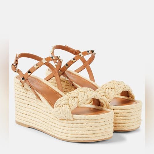 Miller studded leather top espadrille sandals