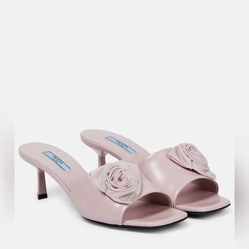 Prada embellished mules best sale