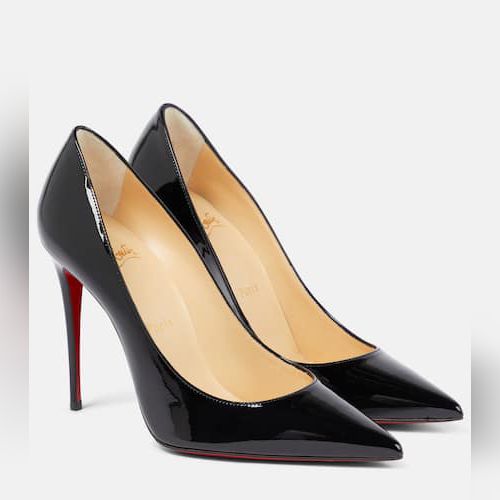 Matte black louboutin sales heels