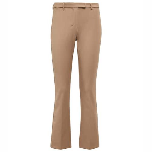 Sebino straight wool-blend pants in brown - Max Mara