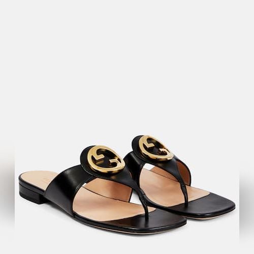 Gucci black discount sandals flat