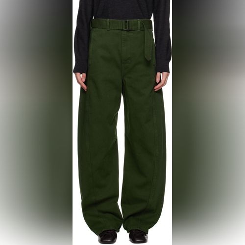 Lemaire – Twisted Belted Pants Green