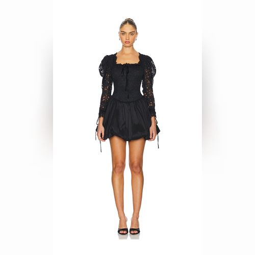 For love and lemons black lace dress best sale