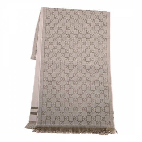 Gucci GG Jacquard Cashmere Scarf